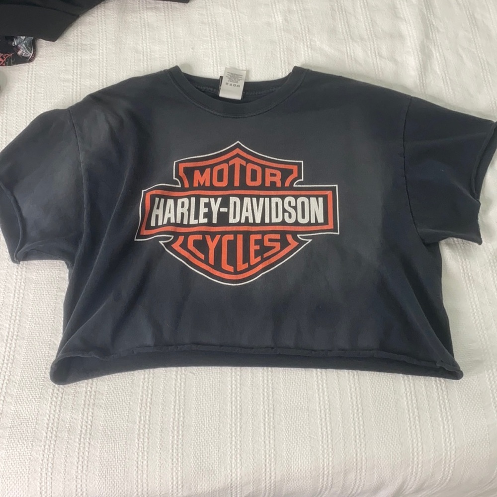 Vintage Harley crop top